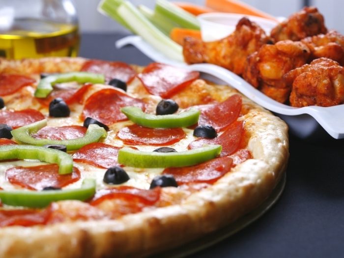 pizza and wings